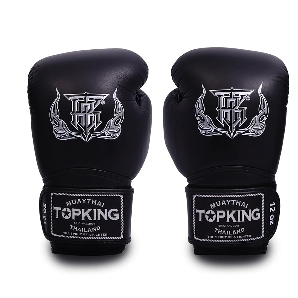 Amazon.com : Top King Super Air Breathable Leather Gloves Muay